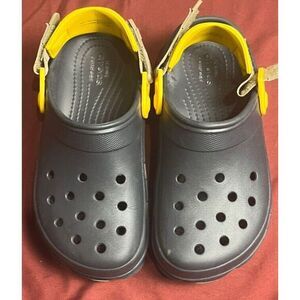 Crocs‎ Adjustable Strap Clog Sandals Mens4 Womens 6 Black Comfort Slip-On Shoes